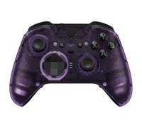 eXtremeRate Coque Avant de Remplacement pour Xbox One Elite Series 2 Manette, Coque Avant Customisé avec Anneaux pour Xbox One Elite Series 2 Manette, Modèle 1797, Transparent Violet