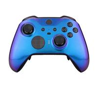 eXtremeRate Coque Avant de Remplacement pour Xbox One Elite Series 2 Manette, Coque Avant Customisé avec Anneaux pour Xbox One Elite Series 2 Manette, Modèle 1797, Caméléon Bleu Violet