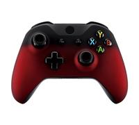 eXtremeRate Coque Avant de Remplacement pour Xbox One S/X Manette, Coque Shell Avant Coloré pour Xbox One S/X Manette (Modèle 1708), Dégradé Rouge