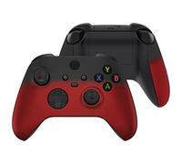 eXtremeRate Coque Avant de Remplacement pour Xbox Séries X/S, Coque Avant avec Poignée Grip Customisé pour Xbox Séries X/S Manette, Dégradé Rouge