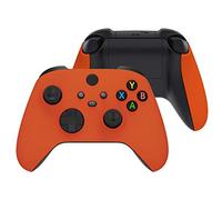 eXtremeRate Coque Avant de Remplacement pour Xbox Séries X/S, Coque Avant avec Poignée Grip Customisé pour Xbox Séries X/S Manette, Orange