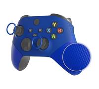 eXtremeRate Coque Avant de Remplacement pour Xbox Séries X/S, Coque Avant avec Poignée Grip Customisé pour Xbox Séries X/S Manette, Bleu en Caoutchouc