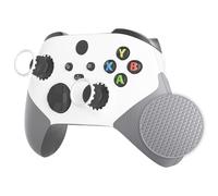 eXtremeRate Coque Avant de Remplacement pour Xbox Séries X/S, Coque Avant avec Poignée Grip Customisé pour Xbox Séries X/S Manette, Blanc & Gris