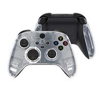 eXtremeRate Coque Avant de Remplacement pour Xbox Séries X/S, Coque Avant avec Poignée Grip pour Xbox Séries X/S Manette, Transparent