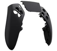 eXtremeRate Coque avant gauche et droite avec pavé tactile compatible avec contrôleur PS5 Edge, coque frontale de rechange noire, coque de pavé tactile personnalisée, compatible avec manette PS5 Edge