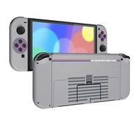 eXtremeRate Coque avec Motif de Remplacement pour Nintendo Switch OLED, Coque Motifs rétro Complète pour Nintendo Switch OLED, avec Bouton Coloré Béquille Coque pour Joycon,Classic 1989 GB DMG-01
