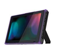 eXtremeRate Coque Cadre Customisé pour Nintendo Switch Console, Shell Cadre de Remplacement pour Nintendo Switch Console, avec Bouton Volume Power Plateau, Violet Atomique