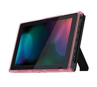 eXtremeRate Coque Cadre Customisé pour Nintendo Switch Console, Shell Cadre de Remplacement pour Nintendo Switch Console, avec Bouton Volume Power Plateau, Cerise Rose Transparent
