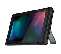 eXtremeRate Coque Cadre de Remplacement pour Nintendo Switch Console, Coque Cadre Customisé pour Nintendo Switch Console, avec Bouton Volume Power Plateau, Noir