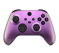 eXtremeRate Coque Chromé pour Xbox Séries X/S, Coque Shell Avant de Remplacement pour Xbox Séries X/S Manette, Caméléon Doré Violet