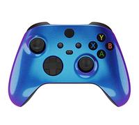 eXtremeRate Coque Chromé pour Xbox Séries X/S, Coque Shell Avant de Remplacement pour Xbox Séries X/S Manette, Caméléon Bleu Violet