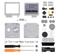 eXtremeRate Coque Customisée avec Boutons Complète pour GBA SP, Coque Motifs rétro Remplacement Compatible avec Écrans IPS et LCD Standard, Console et Écran Non Incluse,SFC Snes Classic EU Style