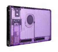 eXtremeRate Coque de Remplacement Arrière pour Nintendo Switch Console, Coque Arrière Customisé avec Support pour Nintendo Switch, Transparent Violet
