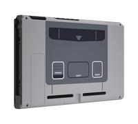 eXtremeRate Coque de Remplacement Arrière pour Nintendo Switch Console, Coque Arrière Customisé avec Support pour Nintendo Switch, SFC Snes Classique EU