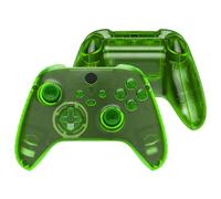 eXtremeRate Coque de Remplacement avec Bouton Complet pour Xbox Series X/S, Coque Avant Arrière avec Bouton Customisé pour Xbox Series X/S Manette, Transparent Vert