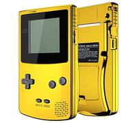 eXtremeRate Coque de Remplacement avec Boutons pour Gameboy Color GBC, Compatible avec GBC OSD & Regular IPS & Standard LCD, Console et Écran IPS Non Incluse-Chrome Or Brillant