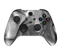 eXtremeRate Coque de Remplacement pour Xbox Séries X/S, Coque Etui Avant Customisée pour Xbox Séries X/S Manette, Vague d'argent