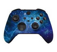 eXtremeRate Coque Etui Avant Customisée avec Anneaux de Joystick pour Xbox One Elite Série 2/Elite 2 Core Manette Modèle 1797-Nébuleuse Bleue