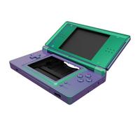 eXtremeRate Coque intégrale de rechange pour Nintendo DS Lite, coque de console portable personnalisée avec boutons, lentille d'écran pour Nintendo DS Lite NDSL - Caméléon vert violet