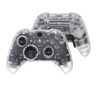 eXtremeRate Coque Manette pour Xbox One Elite Series 2 Cover Grip avec Boutons & Joystick Anneaux,Couvercle Rechange pour Xbox Elite Series 2 Core Controller - Modèle 1797,Transparente