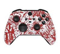 eXtremeRate Coque Personnalisée de Remplacement avec Anneaux de Joystick pour Xbox One Elite Série 2/Elite 2 Core Manette Modèle 1797-Blood Patterned