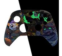 eXtremeRate Coque Personnalisée pour Xbox Séries X/S, Coque Avant pour Xbox Séries X/S Manette, Glow in Dark, Nuit des Bonbons d'halloween