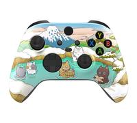 eXtremeRate Coque Personnalisée pour Xbox Séries X/S, Coque Avant pour Xbox Séries X/S Manette, Hot Spring Kitties