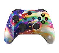 eXtremeRate Coque Personnalisée pour Xbox Séries X/S, Coque Avant pour Xbox Séries X/S Manette, Rainbow Lucky Storm
