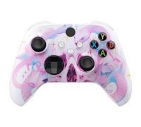 eXtremeRate Coque Personnalisée pour Xbox Séries X/S, Coque Avant pour Xbox Séries X/S Manette, Serpent Rose