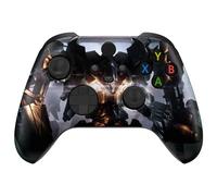 eXtremeRate Coque Personnalisée pour Xbox Séries X/S, Coque Avant Replacement pour Xbox Séries X/S Manette, Armored Mercenary