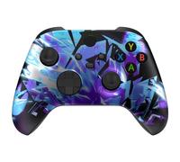 eXtremeRate Coque Personnalisée pour Xbox Séries X/S, Coque Avant Replacement pour Xbox Séries X/S Manette, Dark Hour Breaking