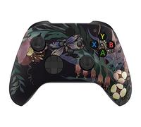 eXtremeRate Coque Personnalisée pour Xbox Séries X/S, Coque Avant Replacement pour Xbox Séries X/S Manette, Mysterious Garden