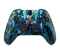 eXtremeRate Coque Personnalisée pour Xbox Séries X/S, Coque Avant Replacement pour Xbox Séries X/S Manette, Darkness Lost