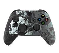 eXtremeRate Coque Personnalisée pour Xbox Séries X/S, Coque Shell Avant pour Xbox Séries X/S Manette, Crâne Solitaire