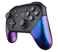 eXtremeRate Coque Poignée Grip de Remplacement pour Nintendo Switch Pro Manette, Coque Customisé de Poignée Grip pour Manette Switch Pro, Coque de Poignée Grip Coloré Caméléon Violet Bleu