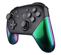 eXtremeRate Coque Poignée Grip de Remplacement pour Nintendo Switch Pro Manette, Coque Customisé de Poignée Grip pour Manette Switch Pro, Coque de Poignée Grip Coloré Caméléon Violet Vert