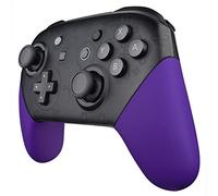 eXtremeRate Coque Poignée Grip de Remplacement pour Nintendo Switch Pro Manette, Coque Remplacement de Poignée Grip pour Manette Switch Pro, Coque de Poignée Grip Customisé Violette