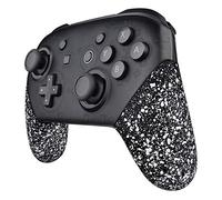 eXtremeRate Coque Poignée Grip de Remplacement pour Nintendo Switch Pro Manette, Coque Remplacement de Poignée Grip pour Manette Switch Pro, Coque de Poignée Grip Customisé Texturé Blanc