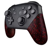 eXtremeRate Coque Poignée Grip de Remplacement pour Nintendo Switch Pro Manette, Coque Remplacement de Poignée Grip pour Manette Switch Pro, Coque de Poignée Grip Customisé Texturé Rouge