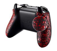 eXtremeRate Coque Poignée Grip de Remplacement pour Xbox One X/S Manette, Coque Poignée Grip Antidérapante pour Xbox One X/S Manette, Coque Poignée Grip Customisée, Veinure Rouge