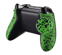 eXtremeRate Coque Poignée Grip de Remplacement pour Xbox One X/S Manette, Coque Poignée Grip Antidérapante pour Xbox One X/S Manette, Coque Poignée Grip Customisée, Veinure Verte
