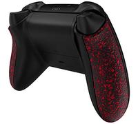 eXtremeRate Coque Poignée Grip de Remplacement pour Xbox Series X/S Manette, Coque Poignée Antidérapant pour Xbox Series X/S Manette, Bosses Rouges sur Fond Noir