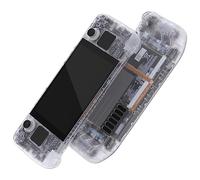 eXtremeRate Coque pour Steam Deck LCD, Coque de Remplacement avec Bouton pour Steam Deck LCD, sans Console-Transparent