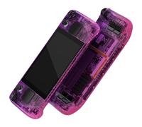 eXtremeRate Coque pour Steam Deck LCD, Coque de Remplacement avec Bouton pour Steam Deck LCD, sans Console-Violet Rose Rouge