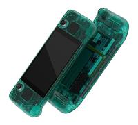 eXtremeRate Coque pour Steam Deck LCD, Coque de Remplacement avec Bouton pour Steam Deck LCD, sans Console-Vert Émeraude