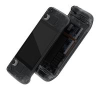 eXtremeRate Coque pour Steam Deck LCD, Coque de Remplacement avec Bouton pour Steam Deck LCD, sans Console-Noir Transparent
