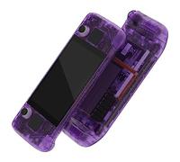 eXtremeRate Coque pour Steam Deck LCD, Coque de Remplacement avec Bouton pour Steam Deck LCD, sans Console-Violet Transparent