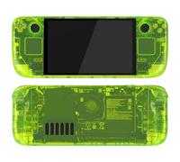 eXtremeRate Coque pour Steam Deck OLED Console avec Boutons,Coque Avant Plaque Arrière pour Steam Deck OLED et Boutons Remplacement-Vert Citron Clair(sans Console)