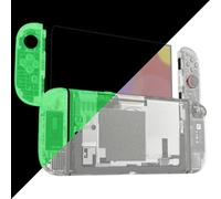 eXtremeRate Coque pour Switch 2 Joycon avec Ensemble Complet de Boutons & Coque Plaque Arrière pour Nintendo Switch 2,Accessoires de Remplacement DIY-Vert Lumineux