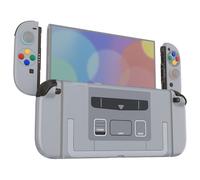 eXtremeRate Coque pour Switch 2 Joycon avec Ensemble Complet de Boutons & Coque Plaque Arrière pour Nintendo Switch 2,Accessoires de Remplacement DIY-SFC Snes Classique EU